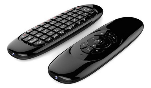 Control Smart Tv Air Mouse Teclado Luces Rgb Recargable Usb