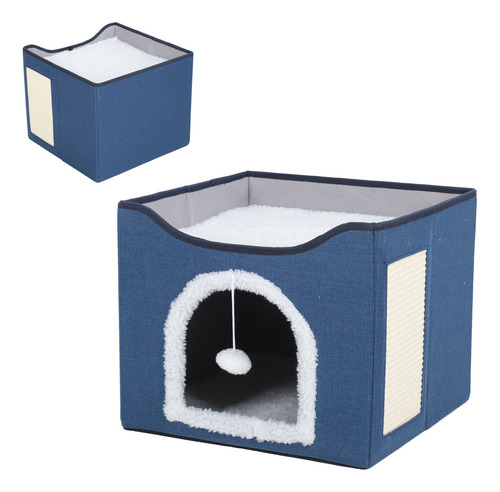 Casa Plegable Para Gatos, Casa Plegable Para Gatitos De 2 Ca