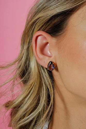 Conjunto Colar Gravatinha E Brincos Semijoia Luxo/ Garantia
