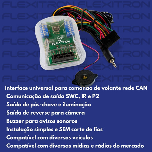 Interface Comando De Volante Carro Captiva Spin Onix Cobalt
