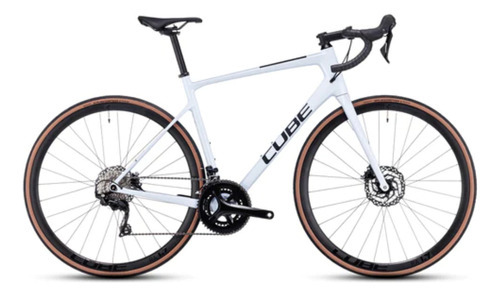 Bicicleta Cube Attain Gtc Race Flashwhite N Black 56 Cm/ M Color Blanco
