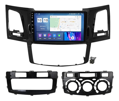 Consola Radio 9 Toyota Hilux - Frotunner 2005+ Y Conectores 