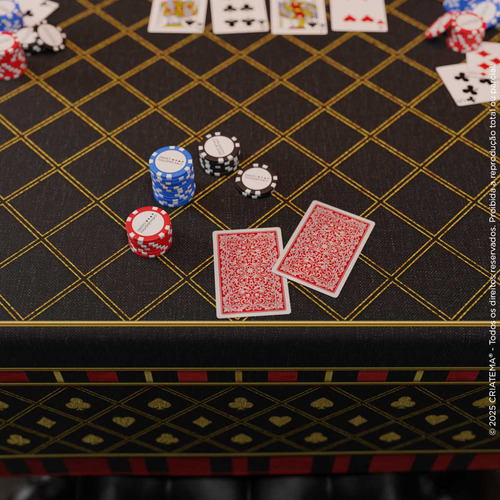 Toalha De Mesa Jogo De Cartas Poker Truco Baralho Quadrada 150x150cm Aveludada