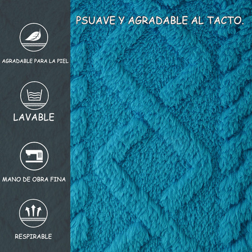 Y Juego De 2 Fundas De Almohada De Felpa Geométricas,