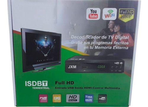 Decodificador Tv Digital Fullhd Usb/ Hdmi Canales Nuevo