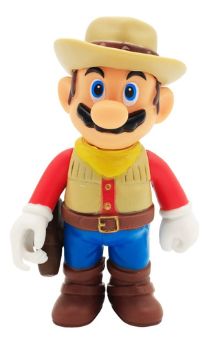 Figura De Mario Vaquero Original - 12cm Mario Bros + Envío