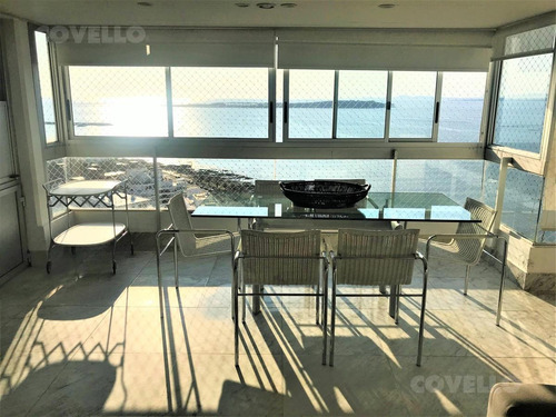 Imagen 2 de 28 de Piso Alto, Vista Al Mar, Parrillero, 3 Dormitorios Mas Dependencia. Playa Mansa