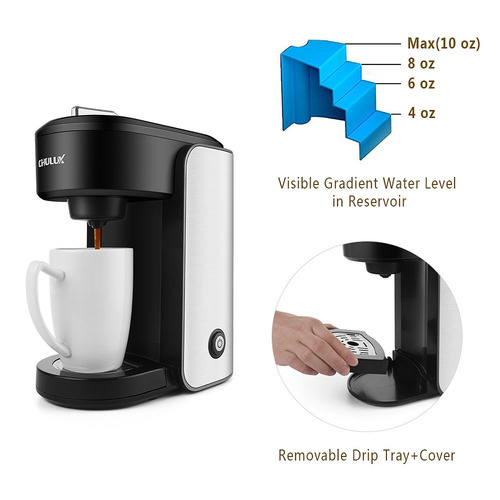 Chulux Cafetera De Un Solo Servicio Para Taza K, Cafetera