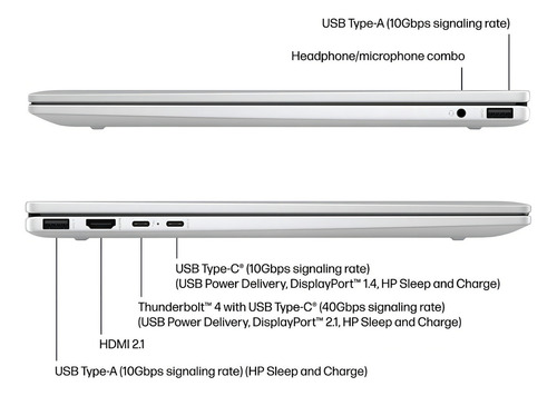 Hp Envy 2-en-1 16 Wuxga Touch Intel Ultra 5 16gb Ram 512gb Color Glacier Silver - Excelente (Reacondicionado)