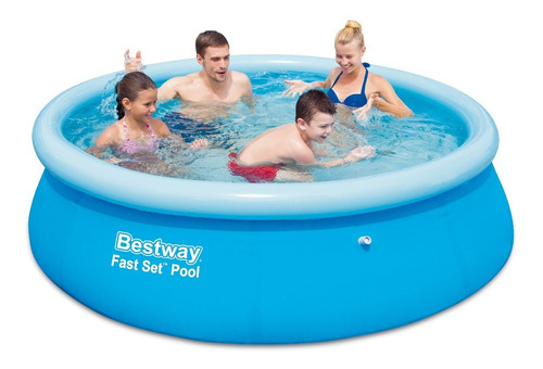 Pileta Inflable De Lona Bestway 244x66 Cobertor + Inflador