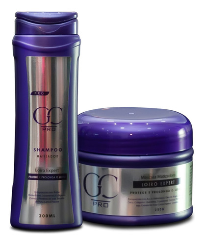 Shampoo Roxo E Máscara Roxa Matizadora Loiros E Grisalhos
