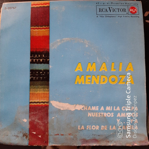 Simple Sobre Amalia Mendoza  Rca Victor C14