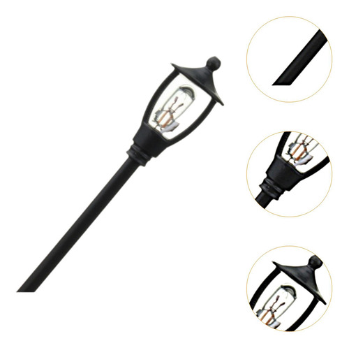 20 Peças Led Mini Lâmpada Caminho Lanterna Poste Miniatura