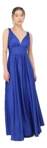 Vestido rue de la paix azul rey hot sale