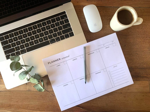 Planner Net Semanal A4 Perpetuo - Mil Letterpress