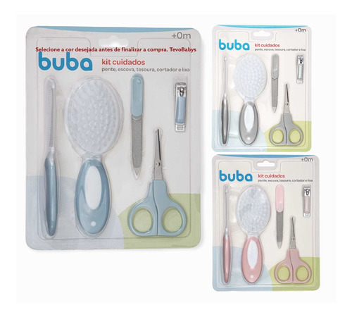 Kit Cuidados Higiene Bebe Pente E Escova E Kit Manicure Bebê