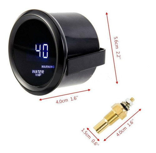 Temperatura Agua Tacometro Digital Para Auto Universal 12v.