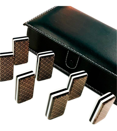 Domino Baraja Rombos Dorado / Domino Baraja Rombos Azul