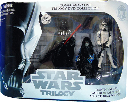 Set De Figuras Star Wars Trilogy. Vader, Palpatine Y Trooper