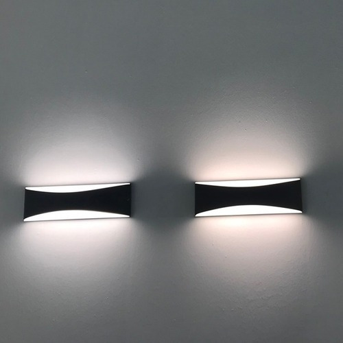 Luminaria Aplique Led 10w Bidireccional Pared Ip65 Chiaro Gris Grafito