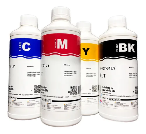 Kit 500ml Refil Tinta Impressora Epson L4150 L4160 L606