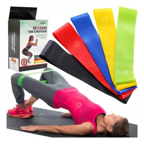 Kit Elástico Extensor Para Exercícios Faixa De Borracha