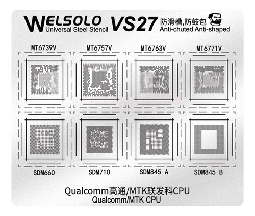 Stencil Para Qc/mtk Cpu Mt6739v/mt6757v Welsolo Vs Mechanic