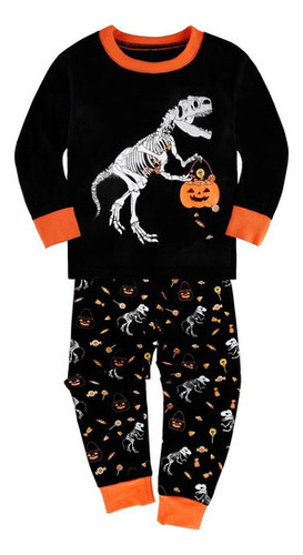 Conjuntos Pijama Niño Halloween Día Muertos Calabaza