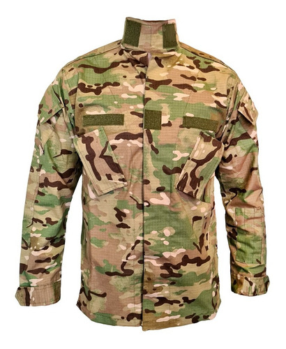 Chaquetilla Táctica Cuello Mao Diseño Americano Multicam