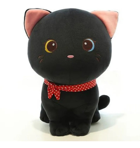 Peluche De Gato Negro Kawaii Lindos Y Suaves Para Niños