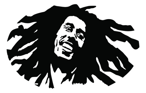 Sticker Auto - Bob Marley - 14 X 9 Cm.