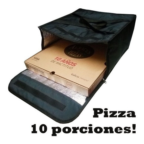 Bolso Termico Delivery Pizzas Gigantes Medidas 42 X 42 X 22