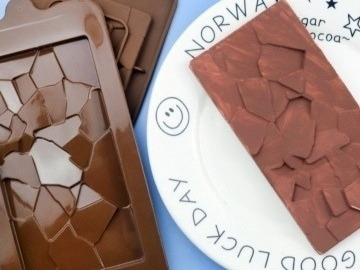 Molde Silicona Tableta Chocolate Craquelada 