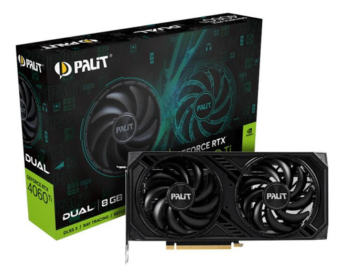 Placa De Video Rtx 4060ti Dual 8gb Gddr6 128b Palit Geforce 