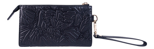 Bolsa Cheen De Piel Pineda Covalin Grabado Mariposa Oro-rosa