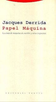 Papel Maquina - Jacques Derrida