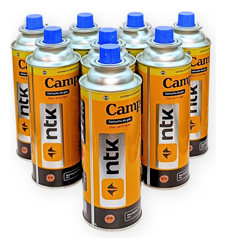 Kit Cartucho Gás Nautika 8 Und Campgas Maçarico Fogareiro