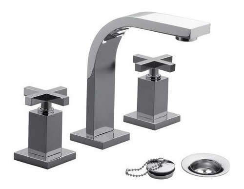 Combo Griferia Fv Dominic 85 Lavatorio Bidet Y Ducha C/trans