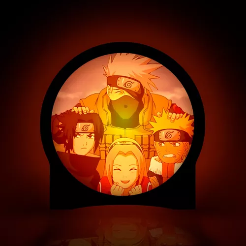 Luminária Circular - Anime Naruto Rosto - ShopC - Luminária - Magazine Luiza