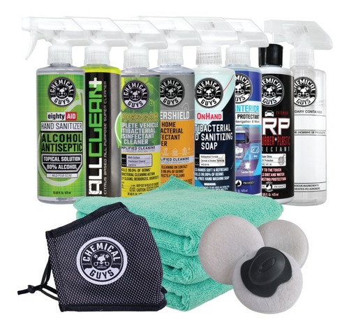 Kit De Sanitizante Para Autos Y Limpiador De Interiores