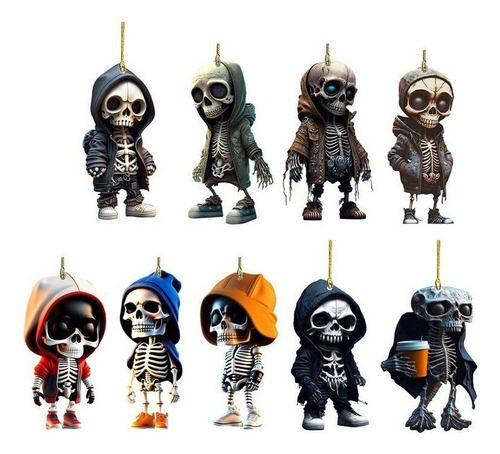 9 Figuritas Geniales De Esqueletos, Adornos Para Coches