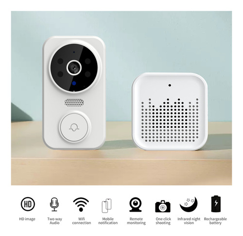 Tuya Smart Pir Motion Wifi Ip Intercomunicator Cámara Timbre
