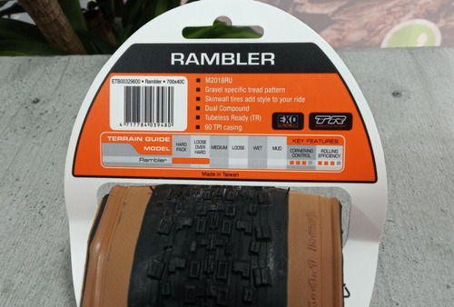 Imagen 6 de 7 de Llanta Maxxis Rambler 700*40 Darkwall / Tr/ Exo/60 Tpi