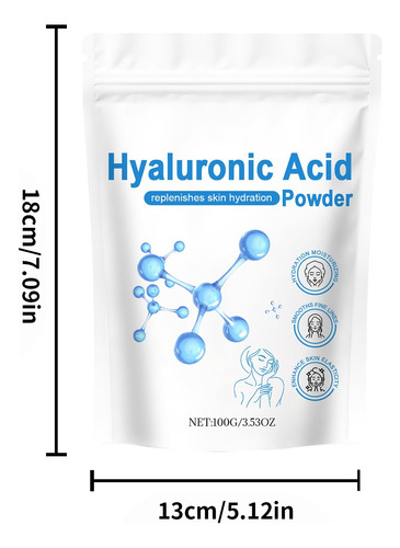 Máscara Facial Caseira Em Pó Hialurônico C 100g 5008