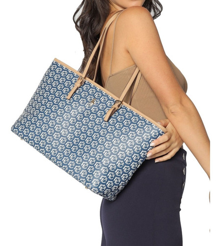 Imagen 4 de 6 de Bolsa Hpc Polo Tote Signature Azul Marino