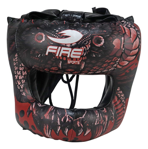 Careta Barra Fire Sports Protector Box Piel Negro