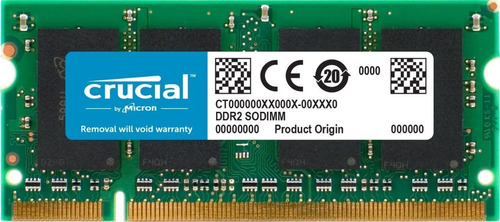 Memoria Ram 2gb 1 Crucial Ct25664ac667