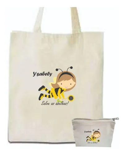 comprar 20 Sacola Ecobag  30x40 + 10 Necessaire  Sua Arte + Brinde