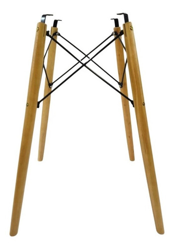 Imagem 2 de 4 de Pe Palito Madeira Eiffel 75cm Charles Eames Base Para Mesa