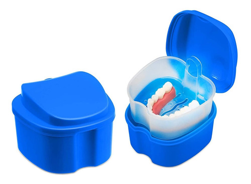 Limpieza De Estuches Dentales Denture Cup Con Colador B...